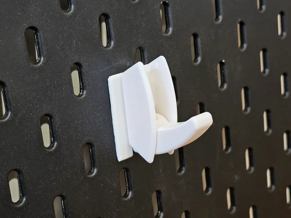 Foldable Hook for IKEA Skadis (Print in Place) by AU3D MakerWorld