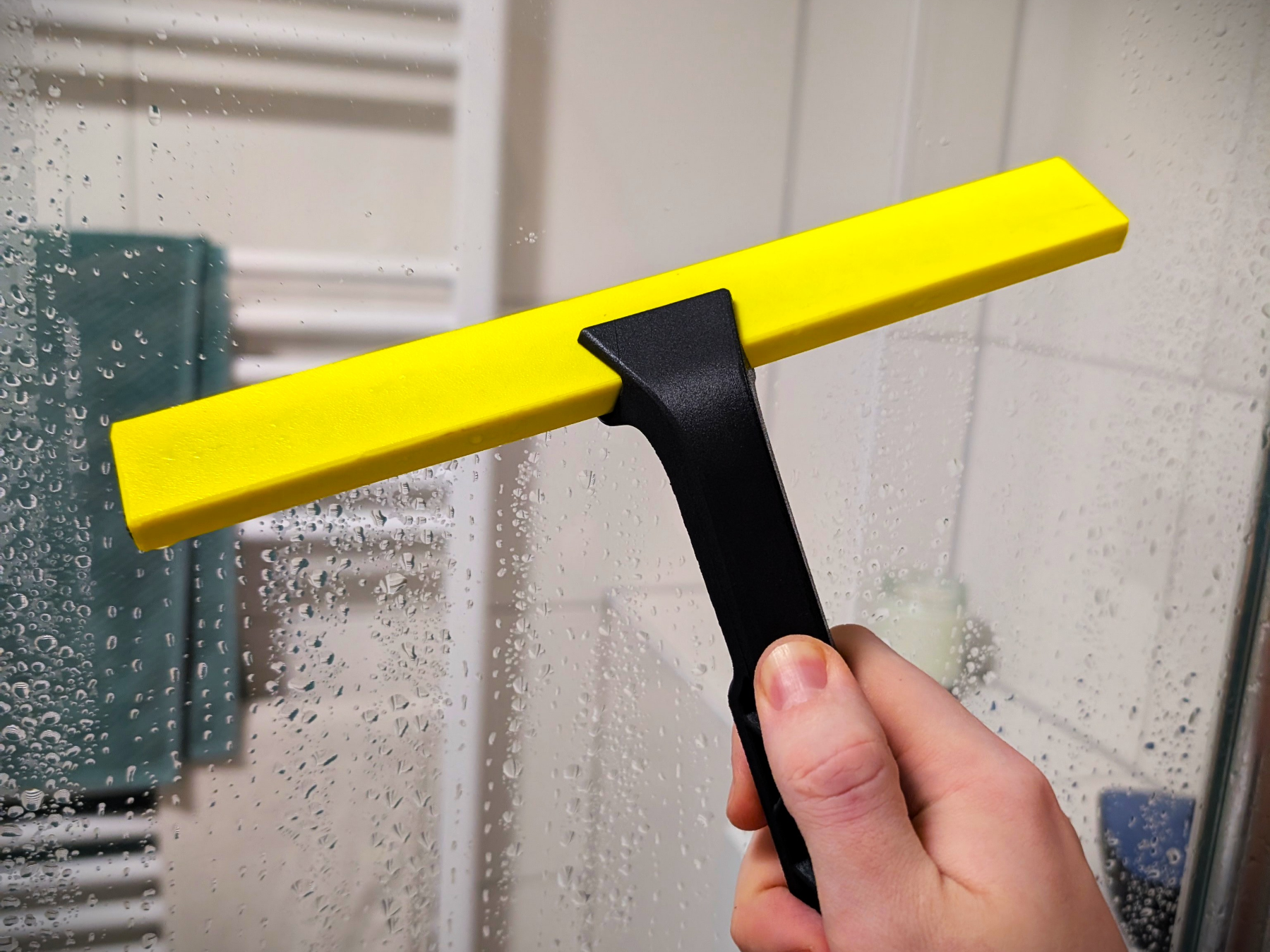 Shower Squeegee with Holder – Flexible TPU Blade
