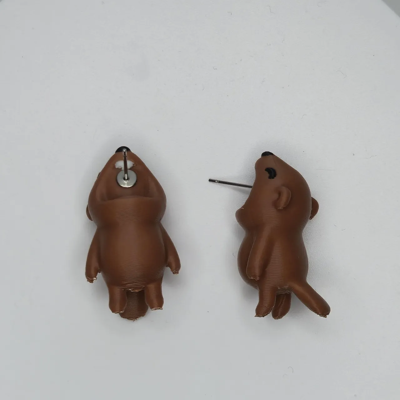 Beaver Chomper Earrings view 2