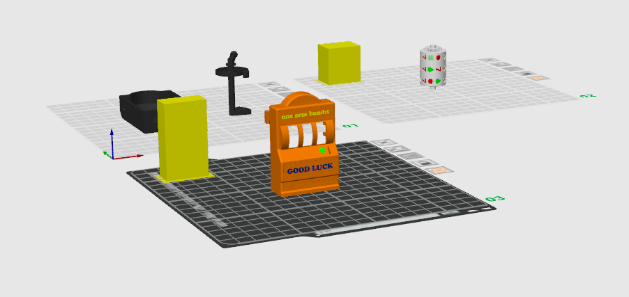 Miniatura 3 do modelo 3D 迷你老虎机（无需五金）