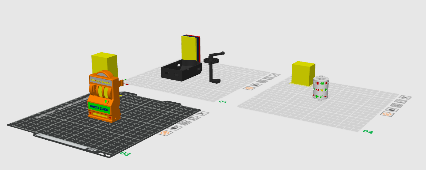 Miniatura 5 do modelo 3D 迷你老虎机（无需五金）