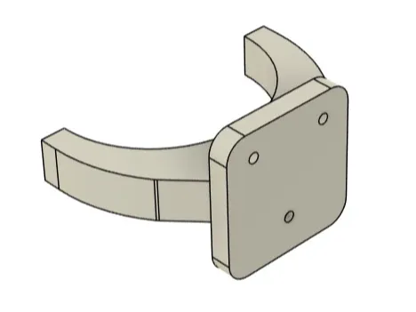 support gouttière camera 