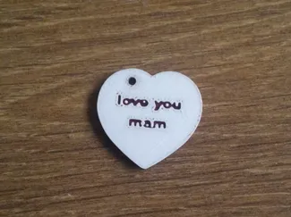 love you mam keyring