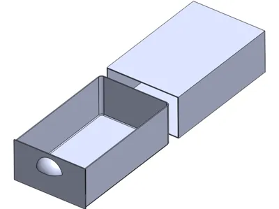 Simple Drawer (interior 95x158x52 mm)