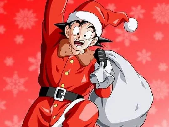 GOKU PAPA NOEL NAVIDAD DRAGON BALL