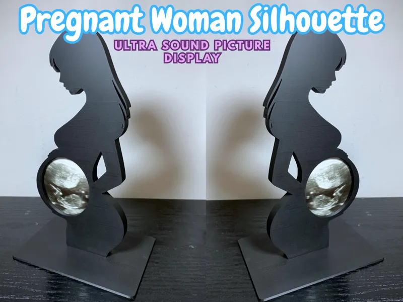 Ultra Sound Picture Display (Pregnant Silhouette)