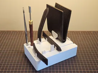 Modular Drying Rack with organizer, Leather Craft