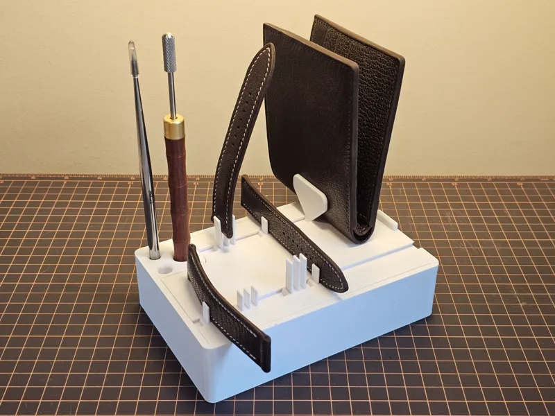 Modular Drying Rack with organizer, Leather Craft