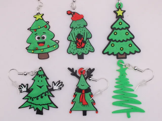 Christmas Tree Earrings