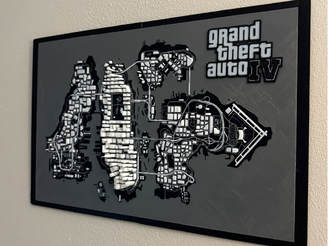 GTA 4 3D Map