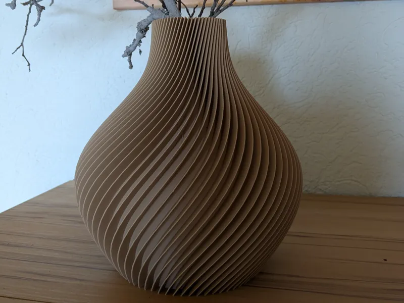 Spiralvase - Trockenblumenvase / decorative vase