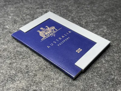 Australian Passport Shape Retainer / Sleeve