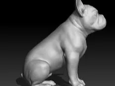 bulldog frances sentado (figura 14 cm )