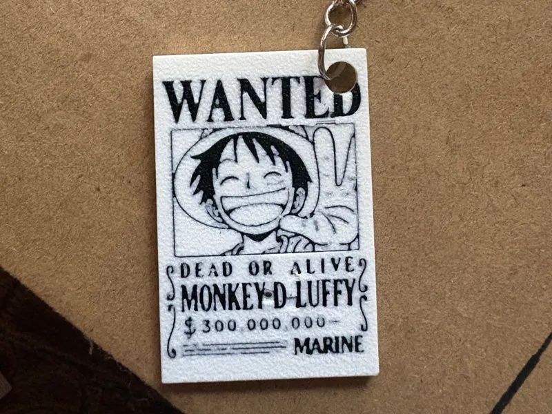 LLAVERO ONE PIECE LUFFY WANTED