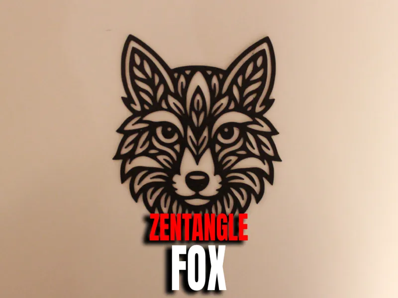 Zentangle Fox | Wall art