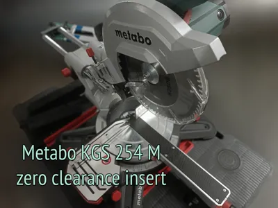 Metabo KGS254M miter saw zero clearance insert