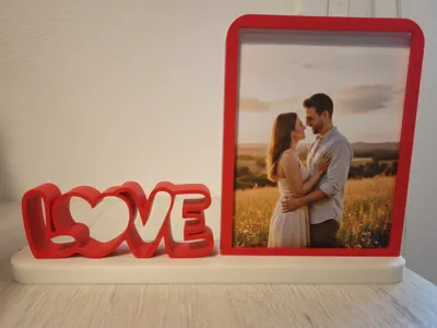 LOVE Photo Frame Modular 3-Piece Design|Easy Print