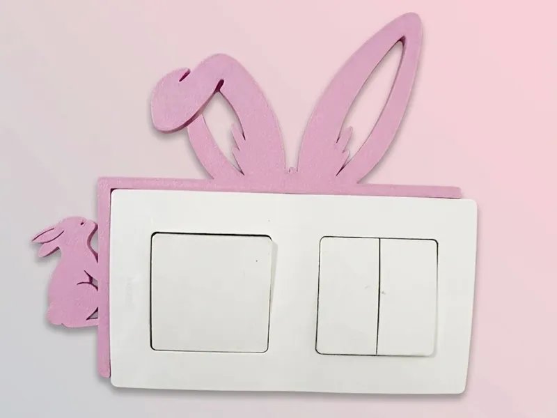 3D Printed Easter Bunny Light Switch Covers 