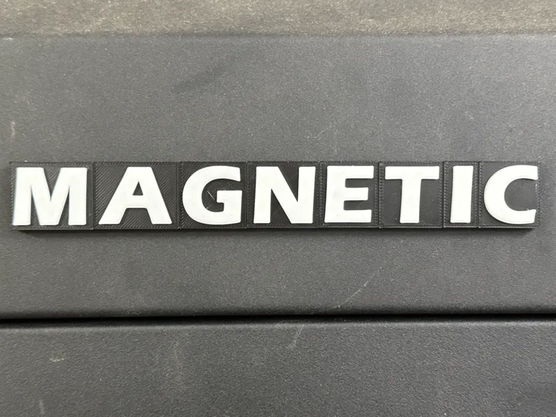 Customizable Magnetic Lettering
