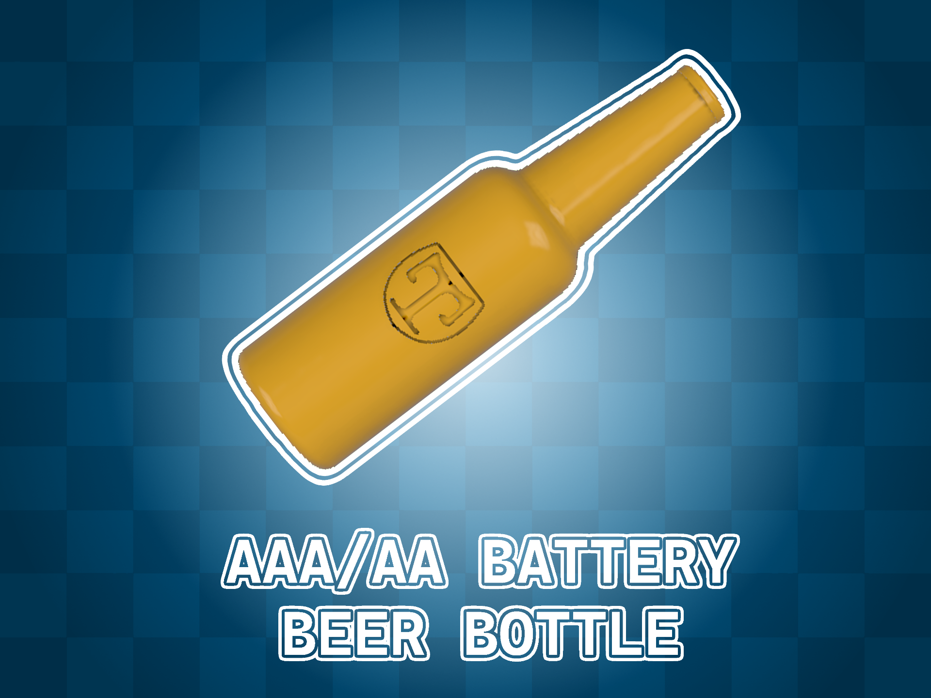 AA/AAA battery placeholder beerbottles