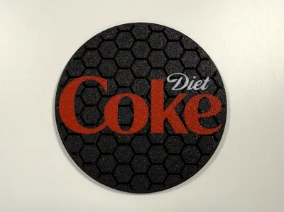Diet Coke Hex Coaster