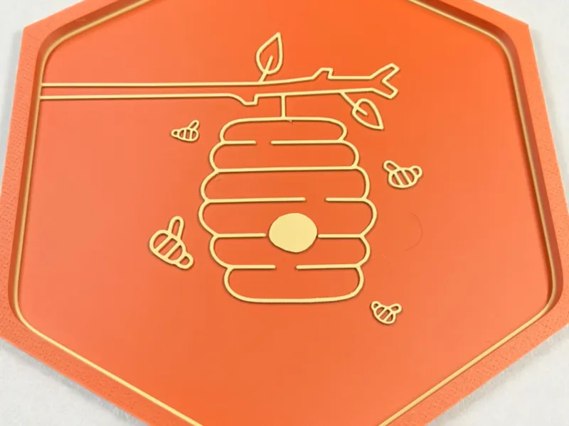 Hex Bee Wall Art Set 