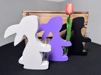 Osterhase Blumenvase Reagenzglas