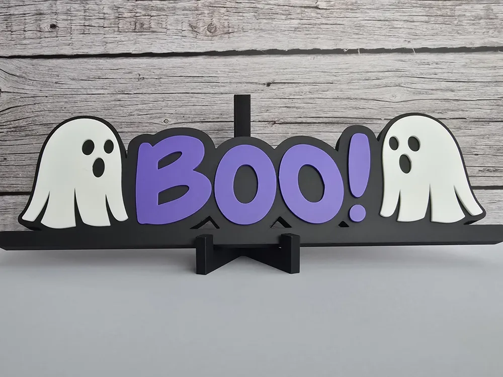 BOO! Sign by Rakenra MakerWorld: Download Free 3D Models