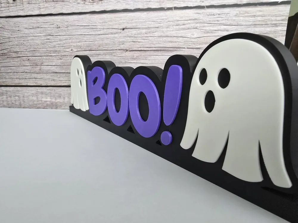 BOO! Sign by Rakenra MakerWorld: Download Free 3D Models