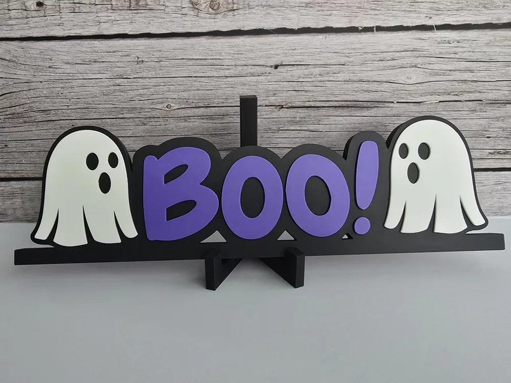 BOO! Sign by Rakenra MakerWorld: Download Free 3D Models
