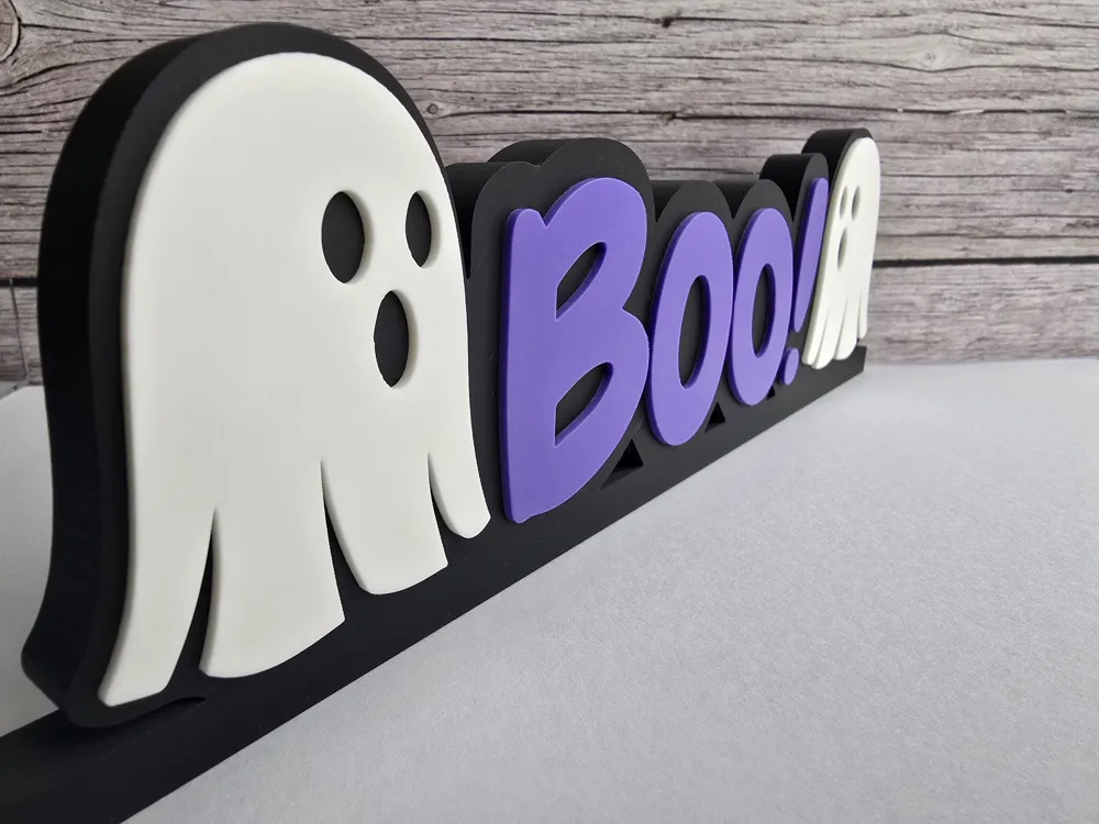 BOO! Sign by Rakenra MakerWorld: Download Free 3D Models