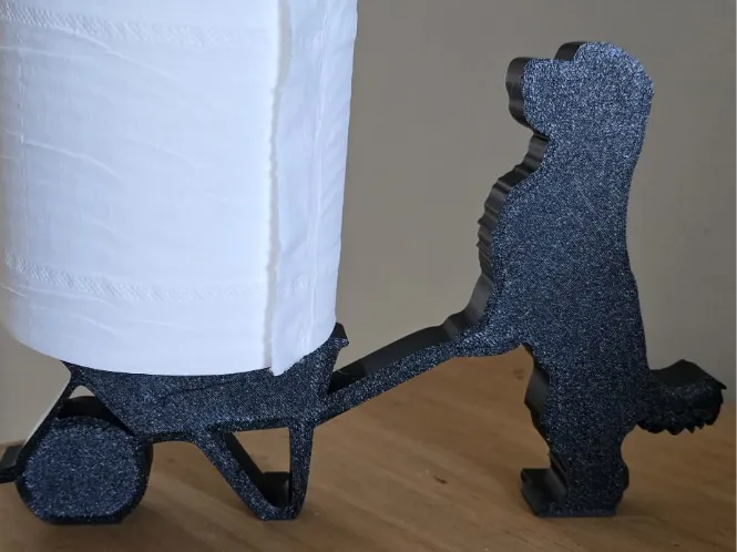 dog/cockerpoo loo roll holder