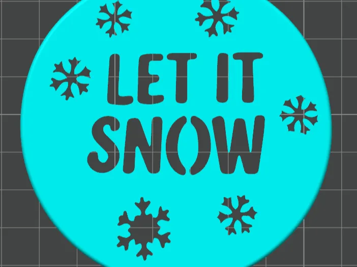 let it snow Christmas ornament