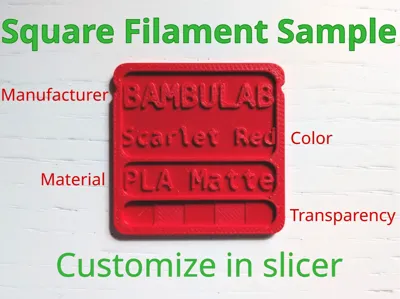 Square Filament Sample