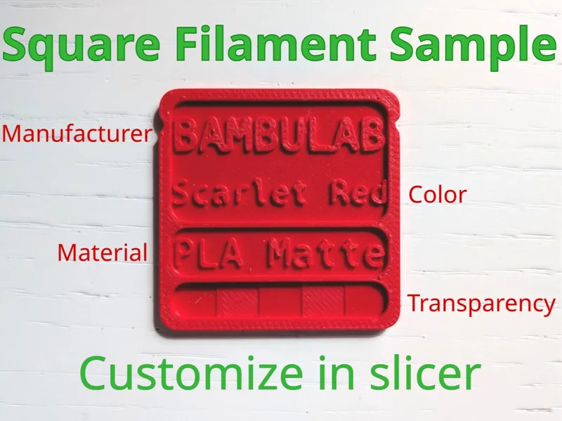 Square Filament Sample