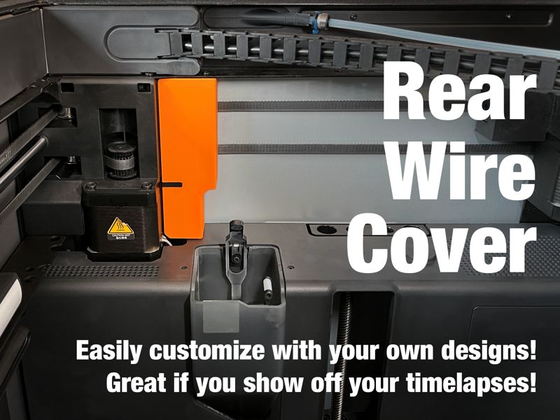 Customizable Rear Wire Cover Plate