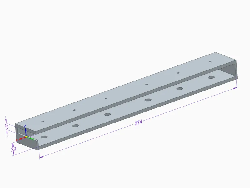 Bambulab P1S Top Glass Ceeling Mount