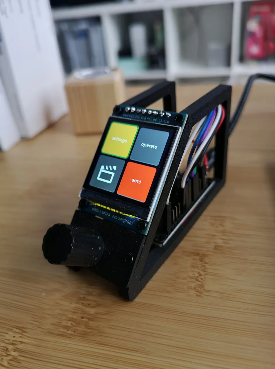 Support de test pour ESP32, écran et encodeur