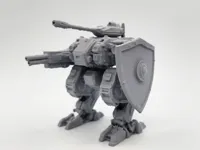 Mecha bipède de combat avec bouclier — photo 2