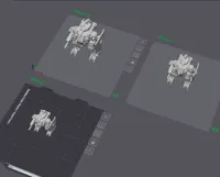 Mecha bipède de combat avec bouclier — photo 4