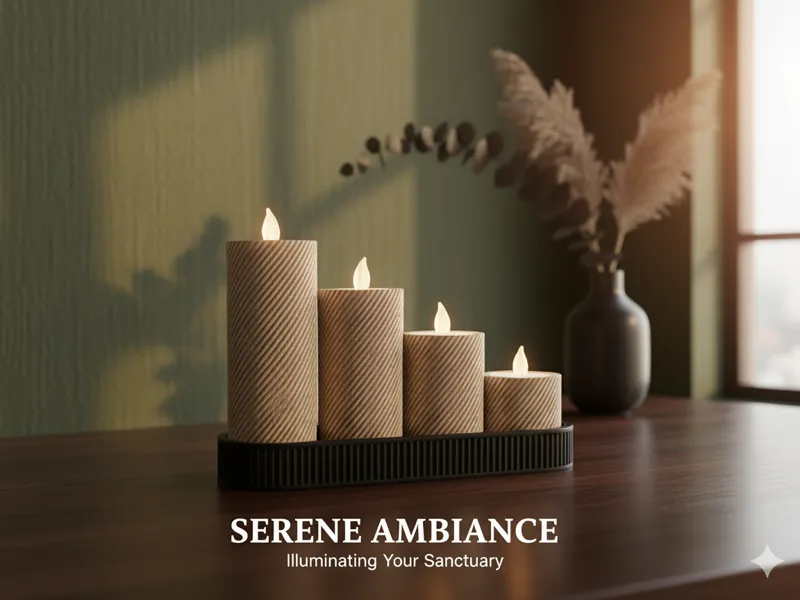 Zen Tiered Candle Holder Set
