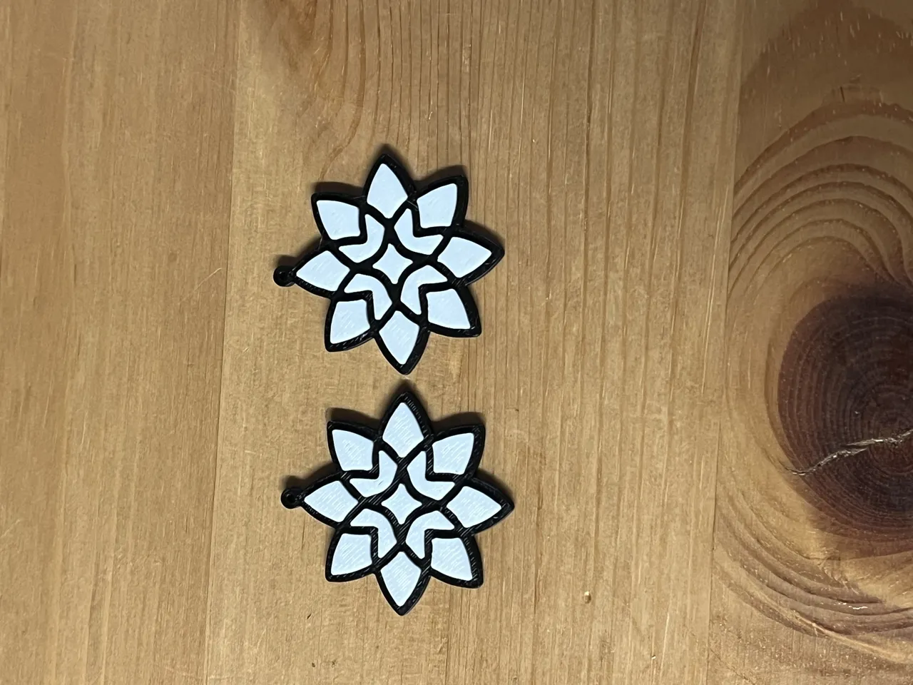 flower earrings view 2