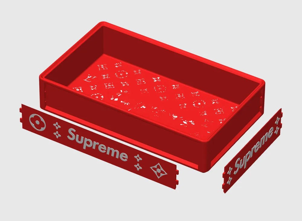 Supreme&LV Collaboration Jewelry Storage Box/Rectangular Model ...