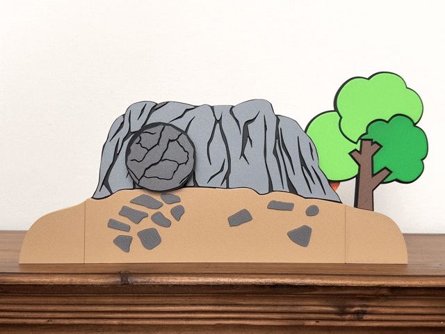 Interactive Easter Tomb Scene