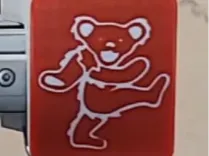 Grateful Dead Dancing Bear A1 X Motor Cover
