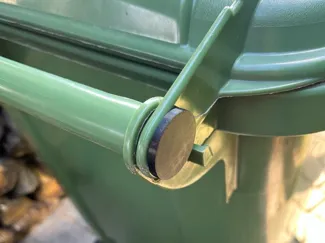 for a waste bin hinge bin