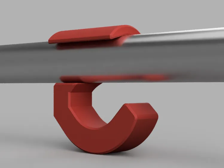 Backpack Hook for 1" (25.5mm) Closet Rod