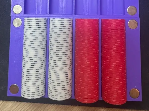 Poker Chip Tray - Poker Chips (USD Quarter Sized)