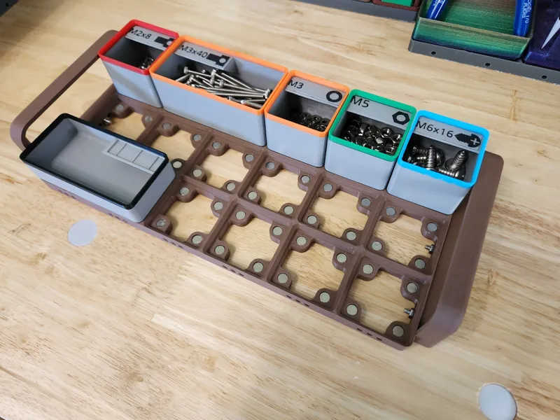 Gridfinity Tray with Handles - 6x3 Baseplate