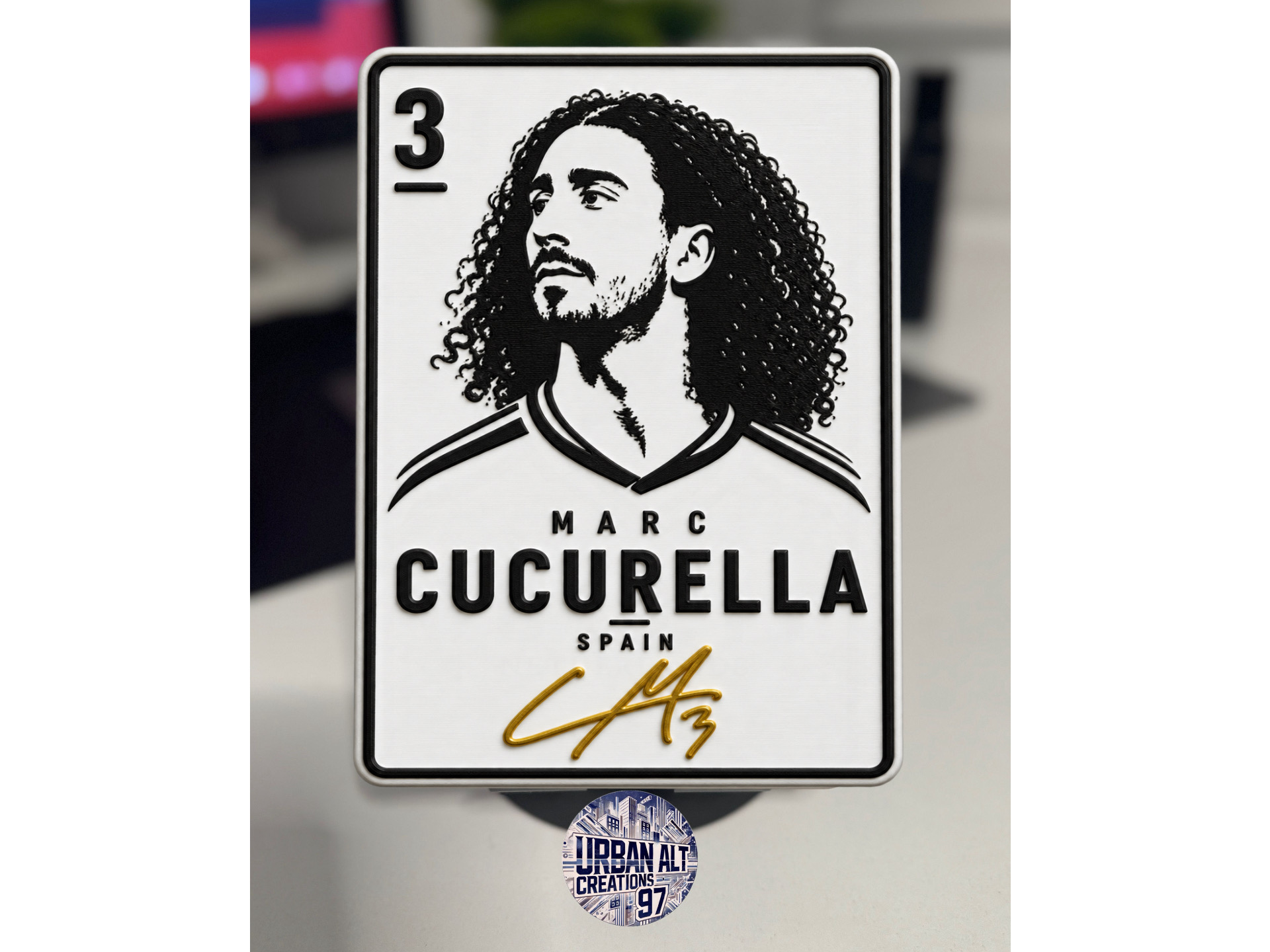 Golden Signatures - Cucurella by Urbanalt97 3D model by Urban.Alt.Creations97